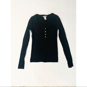 H&M Black Basic Long Sleeve Tee